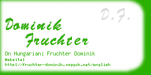 dominik fruchter business card